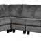 500714 Hurley Sectional Sofa by Coaster in Charcoal Fabric