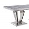 Satinka Dining Table 68265 Gray Faux Marble by Acme w/Options