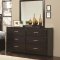 Palmetto 203551 Bedroom 5Pc Set Cappuccino by Coaster w/Options