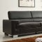 Vernon Sofa 9603BLK in Black Bonded Leather by Homelegance