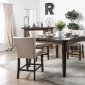 Schoten Counter Ht Dining Table CM3450PT in Antique Dark Oak