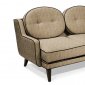 Cumin Chenille Fabric Modern Draper Sofa & Loveseat w/Options