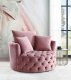 Zunyas Accent Chair AC00291 in Pink Velvet by Acme w/Swivel