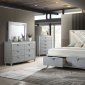 Veronica Bedroom 224721 in Light Silver by Coaster w/Options