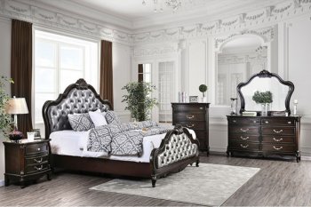 Bethesda Bedroom CM7426 in Espresso & Silver w/Options [FABS-CM7426-Bethesda]