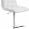 Contempo Bar Stool 711 Set of 4 White Velvet Fabric by Meridian