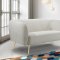 Harlow Sofa 685 in Cream Velvet Fabric by Meridian w/Options