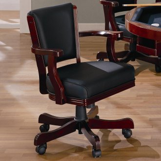 Mitchell 100202 Office Chair in Black Leatherette by Coaster