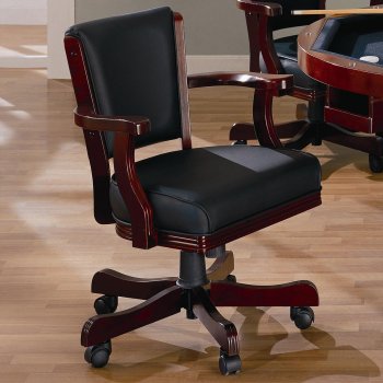 Mitchell 100202 Office Chair in Black Leatherette by Coaster [CROC-100202 Mitchell]