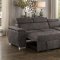 Ferriday Sectional Sofa 8228TP in Taupe Fabric by Homelegance