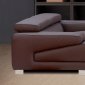 Melody Chair in Chocolate Leather by Whiteline Imports