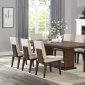 Niamey Dining Table 64850 in Walnut by Acme w/Options