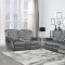 Grace Power Motion Sofa in Pewter by Global w/Options