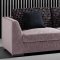 Beige Microfiber Upholstery Modern Sectional Sofa