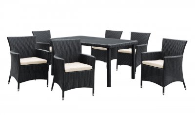 Deco 7Pc Outdoor Patio Dining Set Choice of Color by Modway