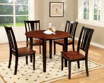 Dover II CM3326BC-RT Dining Set in Black & Cherry w/Options [FADS-CM3326BC-RT-Dover II]