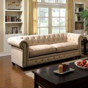 Stanford Sofa CM6269IV in Ivory Fabric w/Options