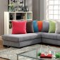 Renata CM6866 Sectional Sofa in Gray Fabric