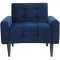 Delve Sofa in Navy Velvet Fabric by Modway w/Options