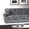 Jasmine Sofa Bed & Loveseat Set in Grey Chenille by Rain