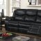 Gatria Reclining Sofa CM6981 Black Leatherette w/Options