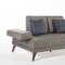 Ornella Vena Gray Sofa Bed in Fabric by Bellona w/Options