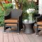 Almada Outdoor Patio 5PC Set CM-OT2550 in Espresso & Orange