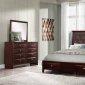 Salerno Bedroom Set 5Pc in Merlot by Global w/Options