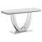 Kerwin Coffee Table 708538 White & Chrome by Coaster w/Options