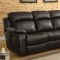 Marille Motion Sofa 9724BLK in Black by Homelegance w/Options