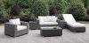 Somani CM-OS2128-21 6Pc Outdoor Patio Set in Ivory & Gray