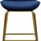 Paris Counter Stool 787 Set of 2 Navy Velvet Fabric by Meridian