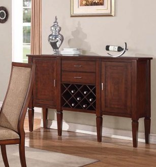 70624 Shelton Server in Walnut by Acme w/Wine Rack