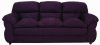 Eggplant Fabric Contemporary Sofa & Loveseat Set w/Options