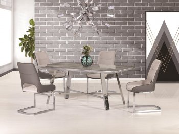 D849DT Dining Table in Gray by Global w/Optional D1119DC Chairs [GFDS-D849DT-D1119DC]