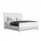 Cassie Bedroom Set in White & Silver by Global w/Options