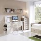 Two-Tone Modern Storage Bed w/Optional Desk, Chest & Shelf