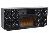 Arianna Electric Fireplace Media Console in Black