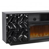 Arianna Electric Fireplace Media Console in Black