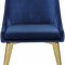 Karina Dining Chair 783 Set of 4 Navy Velvet Fabric by Meridian