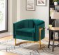 Carter Accent Chair 515 in Green Velvet by Meridian