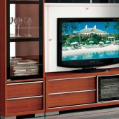 AV280-81 TV Stand in Cherry Matte by Pantek w/Optional Items