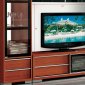 AV280-81 TV Stand in Cherry Matte by Pantek w/Optional Items