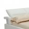 Bruno Bed in White Leather Match by Whiteline Imports