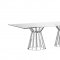 Mason Dining Table in Metal & Glass by Whiteline Imports