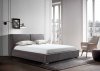 Serene Upholstered Bed in Gray by J&M