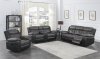 Saybrook Motion Sofa 609144 Charcoal & Black by Coaster