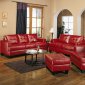 Samuel Sofa & Loveseat Set 501831 Red Leatherette by Coaster