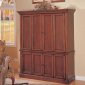 Cherry Finish Contemporary Tv Armoire With Bottom Cabinet