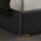 Hugo Bed in Grey Velvet Fabric by Meridian